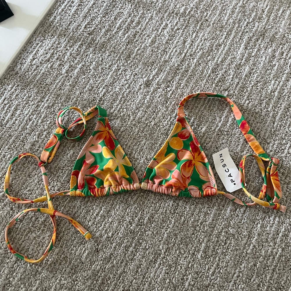 PacSun multi colored adjustable bikini top WITH TAGS